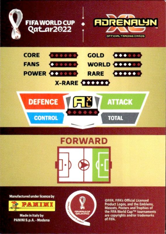 2022 FIFA World Cup Panini Adrenalyn XL - Antoine Griezmann Game Changer Gold 