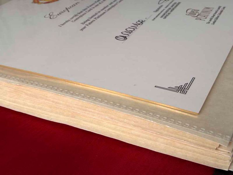 22 Carat Gold Leather Binders pair #64/99 AUTOGRAPHED Werry rare   