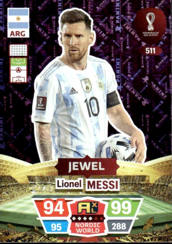2022 Panini Adrenalyn XL FIFA World Cup Qatar Nordic edition Lionel Messi #511