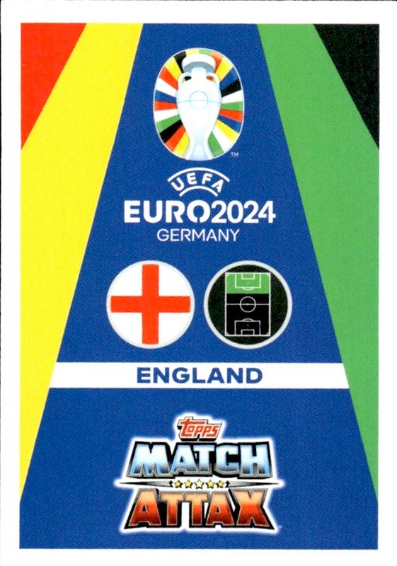 Match Attax Euro 2024 Harry Kane England Captain UEFA Topps Card