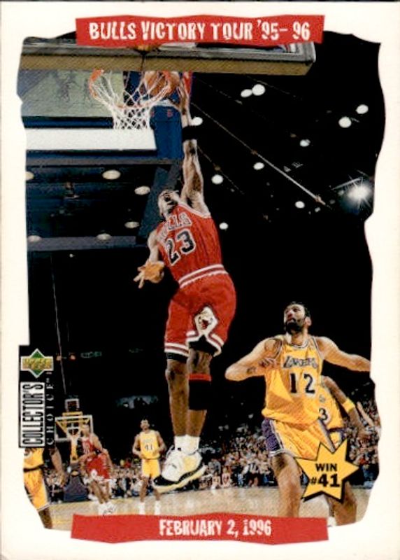 Michael Jordan 1996-97 Upper Deck Collector's Choice Bulls Victory Tour '95-'96