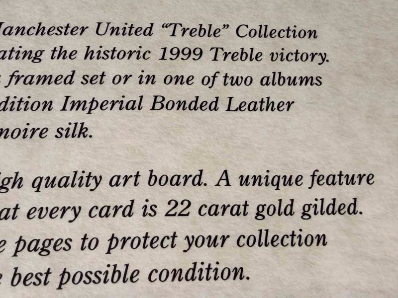 22 Carat Gold Leather Binders pair #64/99 AUTOGRAPHED Werry rare   