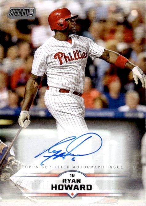 Hovedbilde 2025 Topps Stadium Club Ryan Howard Auto ON CARD ...