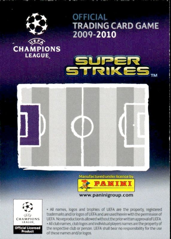 CHAMPIONS LEAGUE 2009-2010 -Panini Card STOPPER - VAN DER SAR - MANCHESTER-