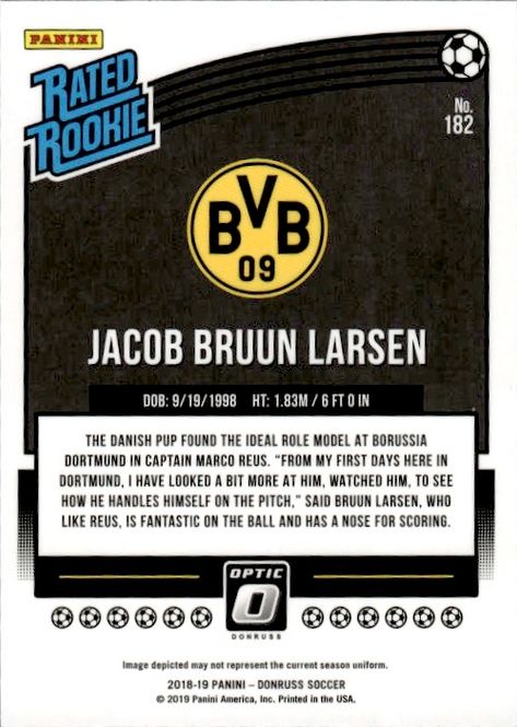 Hovedbilde 2018-19 Panini Donruss Borussia Dortmund Jacob ...