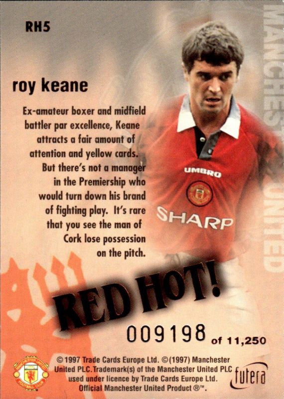 Roy Keane Red Hot 97 Bronze RH5 #9198/11250