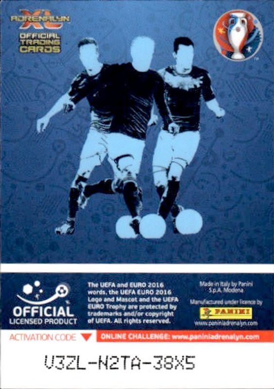 PANINI ADRENALYN XL 2016 EURO TEAM BADGE SVEDEN SVERIGE