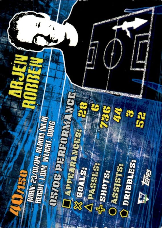 2006-07 TOPPS PREMIER GOLD  ARJEN ROBBEN  CHELSEA