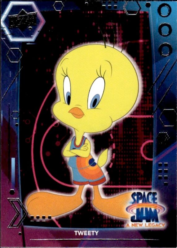 Tweety Bird 2021 Upper Deck Space Jam Blue Foil #21