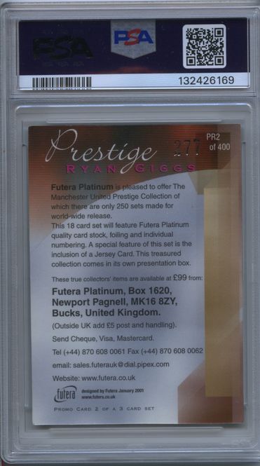 Hovedbilde 2000 Futera Platinum Prestige Manchester United ...