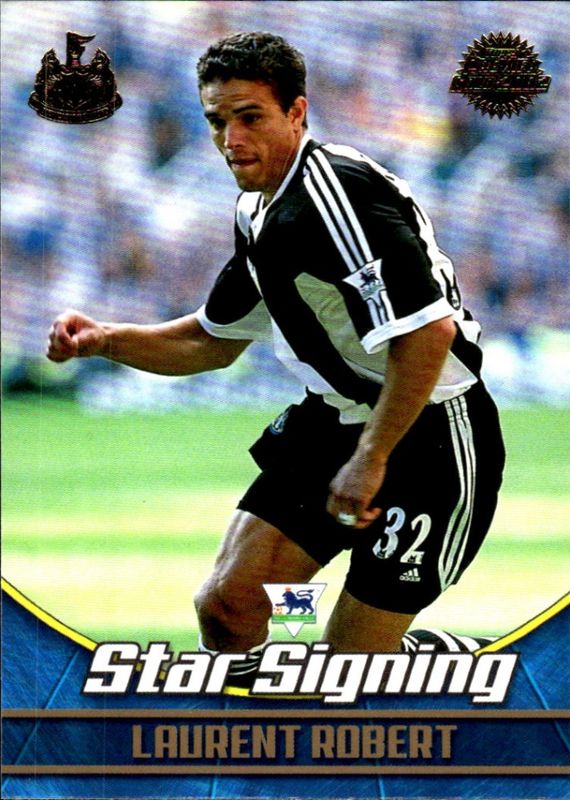 2001-02 Topps Premier Gold 2002 Star Signing Laurent Robert #NU1 