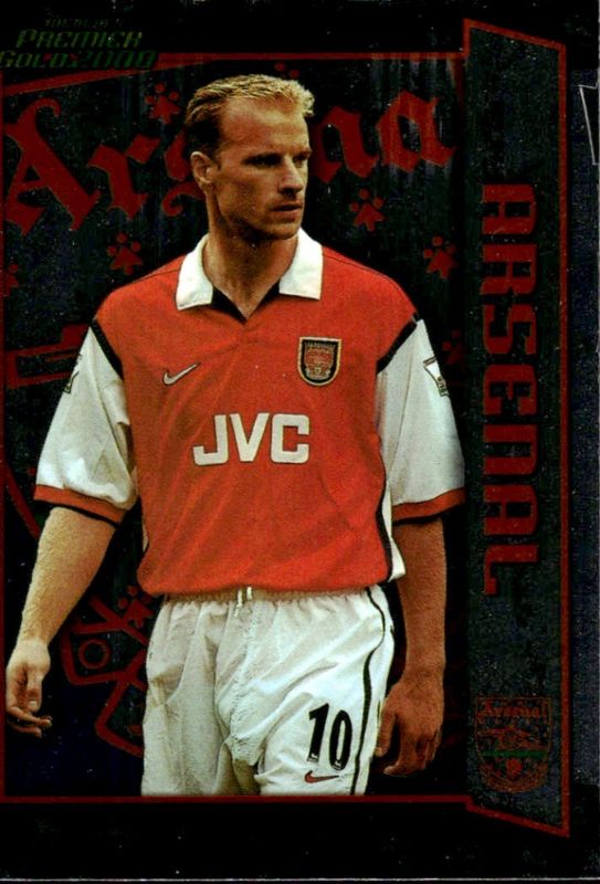DENNIS BERGKAMP 1999-00 Merlin Premier Gold Soccer Card ARSENAL #B1