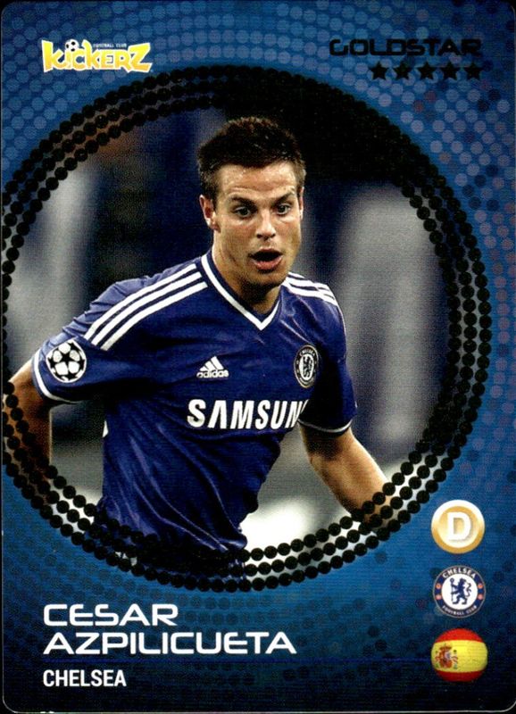 2014-15 Kickerz Gold-Star Cesar Azpilicueta