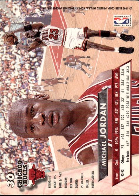 Main Image 1993-94 Fleer Ultra - Michael Jordan #30