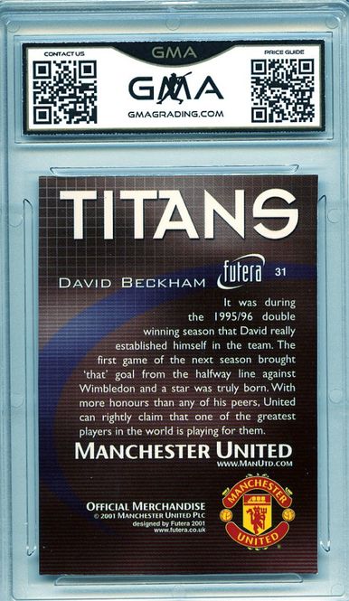 Main Image 2001 DAVID BECKHAM FUTERA FX #31 TITANS ...