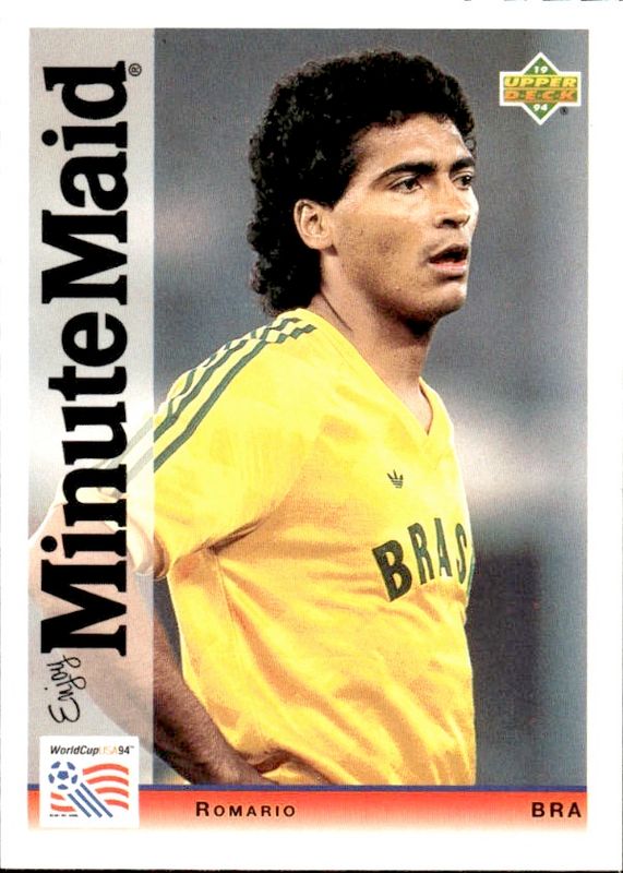 ROMARIO 1994 Upper Deck World Cup Soccer Minute Maid Card #5 BRAZIL