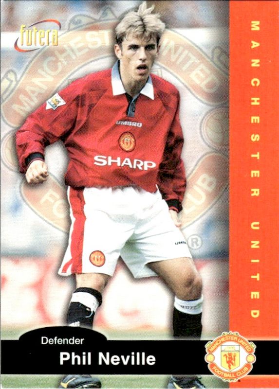 1997 Futera Manchester United FC Phil Neville #09