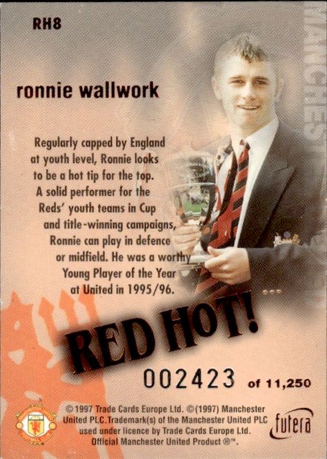 Main Image Ronnie Wallwork RED HOT 97 Bronze RH8 #2423/11250