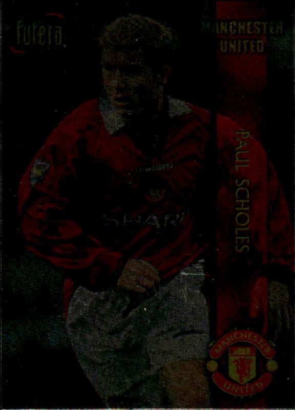 1998 Futera Manchester United Chrome Foil Paul Scholes #11 PLAYER EDITION CHROME FOIL