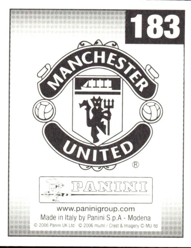 2006-07 Panini Manchester United Sticker Collection Ryan Giggs #183