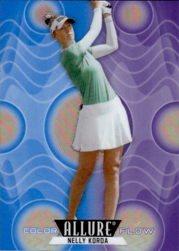 2026 Upper Deck Allure #CF-29 Nelly Korda Color Flow Blue-Purple