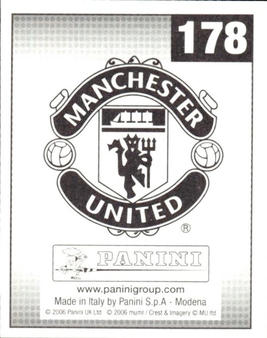 Main Image 2006-07 Panini Sticker Collection Manchester ...