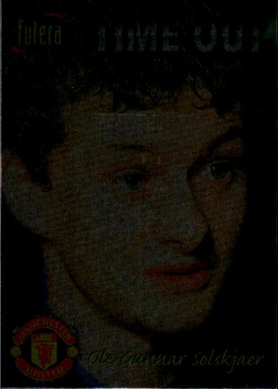 OLE GUNNAR SOLSKJÆR FUTERA SILVER FOIL PLAYERS EDITION 1998 #34 TIME OUT