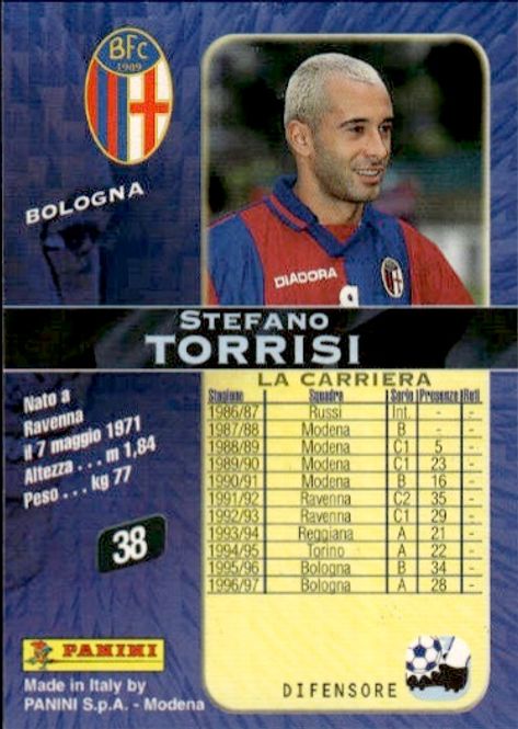Hovedbilde Panini Card Calcio 98 1998 Serie A #38 Stefano ...