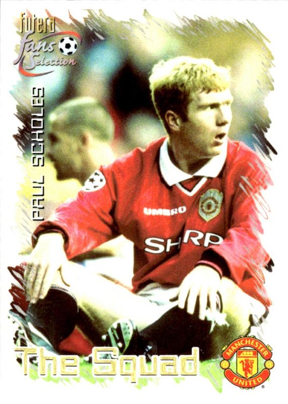 Paul Scholes #24 Manchester Utd Fans Selection 1999 Futera Trading Card