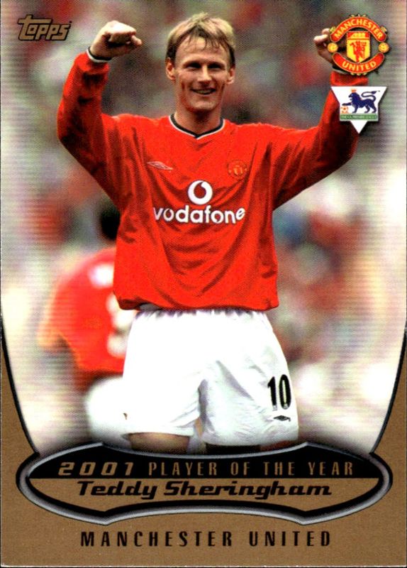 Topps Premier Gold 2003 TEDDY SHERINGHAM Player Of The Year 2001 Poty 9 