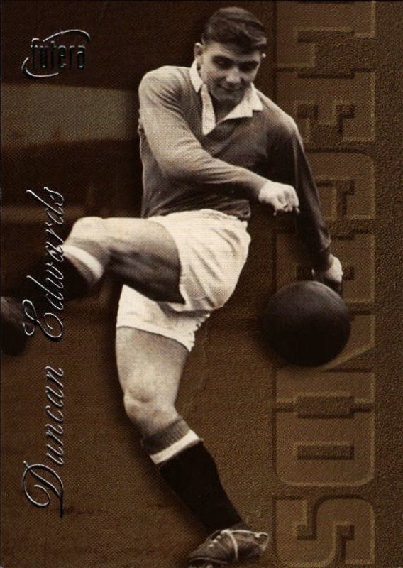 1997 Futera Manchester United Legends Silver 0617/7000 Duncan Edwards #L1